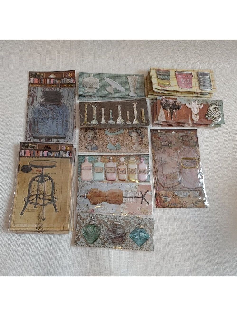 TEXTURED STICKERS Lot of  11 BNIP SEVEN GYPSIES Stickers